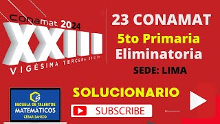 CONAMAT ELIMINATORIA 2024  5TO PRIM  LIMA [upl. by Matuag]