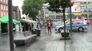 Polizei vor Ort Berlinerplatz in Bottrop 03072013 [upl. by Nole]