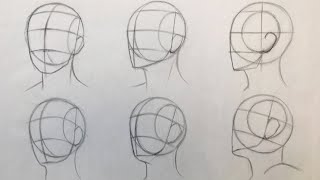 How to Draw Head in different angles using Andrew Loomis method Part 2 TURN ON SUBTITLES [upl. by Hillyer]