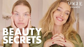 Natalia Vodianova reveals her express 10minute beauty routine  Vogue France [upl. by Dever]