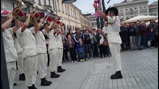 Alzabandiera Fiere del Rosario  Fanfara ANB San Donà [upl. by Novah]