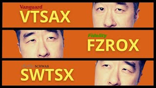 VTSAX vs SWTSX vs FZROX  Total Market Index Standoff [upl. by Whalen964]