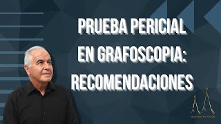 Recomendaciones para prueba pericial en grafoscopía [upl. by Niwdog]