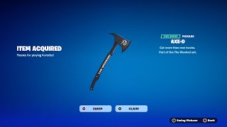 How To Get AxeO Pickaxe NOW FREE In Fortnite Unlocked AxeO Keys [upl. by Llerrot744]