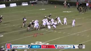 Saraland 3 Velus Jones 22 yard jet sweep TD [upl. by Hereld759]