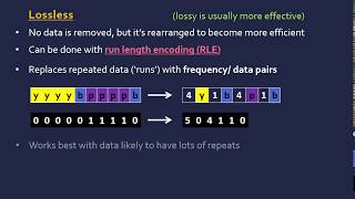 Lossy and Lossless RLE Compression [upl. by Winifield]