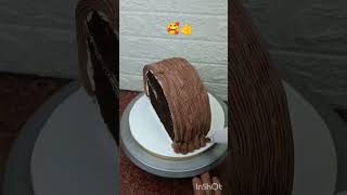 Beautiful chocolate cake half kg 🎂🎂🎂 [upl. by Rabka]