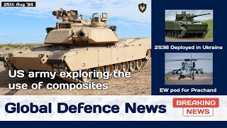 Global Defence News USA exploring composites 2S38 in Ukraine New EW pod for LCH Prachand [upl. by Kanor]