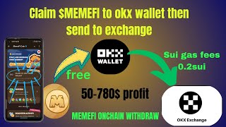 Withdraw MEMEFI from okx wallet to OKX EXCHANGE BITGETGATE IO  KUCOIN  memefi listed [upl. by Jonah]