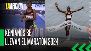 Edwin Kiptoo y Fancy Chemutai triunfan en el maratón de la CdMx 2024 [upl. by Babb]