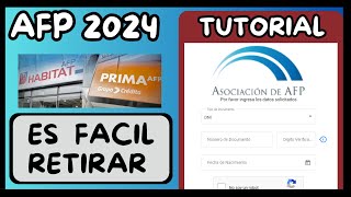 COMO RETIRAR AFP 2024 EXPLICADO PASO A PASO  es muy sencillo ACTUALIZADO [upl. by Adnim]