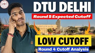 DTU Round 5 Expected Cutoff in JAC Delhi 2024 🤔  DTU Round 4 Cutoff Analysis 2023 Vs 2024 ✔ dtu [upl. by Torto322]