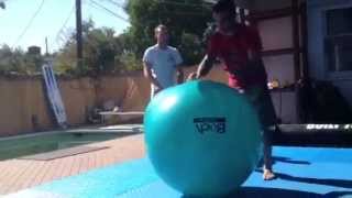 Jeff Glover stability ball training w Juliano Prado and Ray Elbe in Hollywood California [upl. by Warenne]