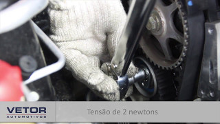 TROCA DE TENSOR Renault Sandero 10 16V VT8086 [upl. by Aiyram403]