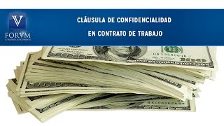 Cláusula de confidencialidad en contrato de trabajo CST Seguridad Social [upl. by Anirbys]