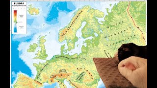 Europa  położenie i ukształtowanie powierzchni geografia  zdalna lekcja online dla klasy 6 [upl. by Peursem]