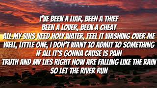 Eminem  River ft Ed Sheeran  Lyrics  Lyric Video [upl. by Annaya758]