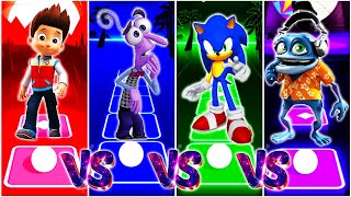 Ryder vs Inside OUT2 vs Sonic vs Crazy Frog  Tiles Hop EDM Rush [upl. by Mak]