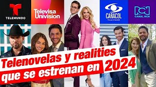 Telenovelas Y Series Nuevos Estrenos De TelevisaUnivision Telemundo RCN Caracol Y Vix En 2024 [upl. by Nonnah]