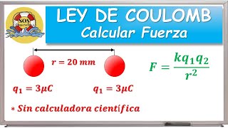 Fuerza entre dos cargas eléctricas idénticas  Ley de Coulomb [upl. by Orozco]