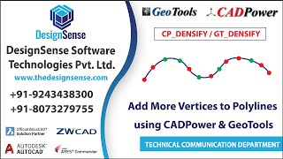 Add More vertices to Polylines CPDENSIFY  GTDENSIFY  CADPower amp GeoTools Tutorials [upl. by Solomon]