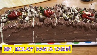 ÇİKOLATALI BATON PASTA  SÜNGER GİBİ PANDİSPANYA YAPMANIN PÜF NOKTASI 🎂🍰 [upl. by Heuser261]