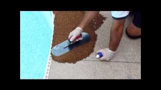 Rubber Pool Deck Surfacing  Do It Yourself [upl. by Burleigh]