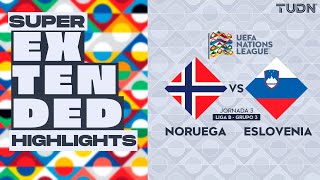 SUPER EXTENDED HIGHLIGHTS  Noruega vs Eslovenia  UEFA Nations League 2024  TUDN [upl. by Oirevlis]