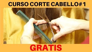 Como Cortar el Cabello Recto Desfilado y en U “CURSO CORTE CABELLO 1” [upl. by Eddi]