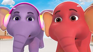 Ek Mota Hathi  एक मोटा हाथी  Hindi Nursery Rhymes Collection [upl. by Mharg]