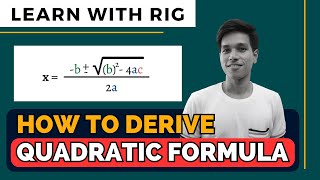 How To Derive Quadratic Formula ADD MATH F4 Chap 2  Quadratic Function [upl. by Qirat]