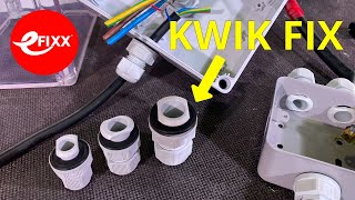 Fast fitting IP68 Cable Gland  no need for a locknut  Hylec KWIK FIX [upl. by Nagy506]