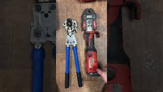 Testing out iCrimps Handheld ProPress Tool IWISS iCrimp iWiss iwisstools plumber plumbing [upl. by Aneelehs]