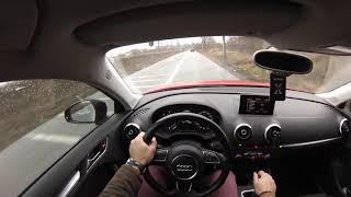 2013 Audi A3 8V 20 TDI Stage 1 184 hp just driving in traffic [upl. by Cresa]