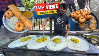 Early Morning Breakfast in Anna Durga Dosa  South Indian Food Tour  Street Food India [upl. by Brannon465]