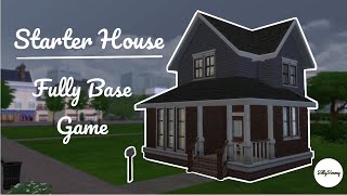 Sims 4  Starter Home ALL Base Game Speed build [upl. by Atlas]