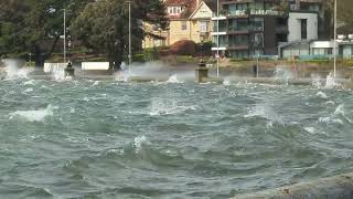 STORM NELSON SANDBANKS POOLE DORSET 🌀⛈️ [upl. by Aitnas159]