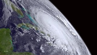 Satellite Movie Shows Hurricane Joaquin in the Bahamas NASA [upl. by Aikemit]