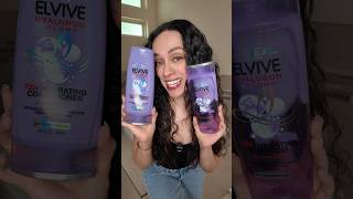 Probé el shampoo morado de Elvive Hidra Hialuronico y esta es mi opinión lorealparis [upl. by Akinwahs]