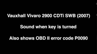 Vivaro Engine sound as key is turned but no starting [upl. by Winikka]