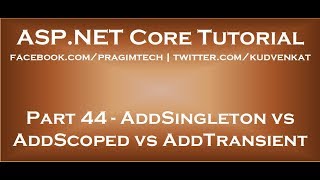 AddSingleton vs AddScoped vs AddTransient [upl. by Ardnazxela]