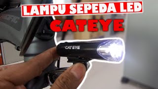 Pasang Lampu Sepeda LED Depan Belakang  Cateye HLEL 135 dan OMNI 3 [upl. by Hploda682]