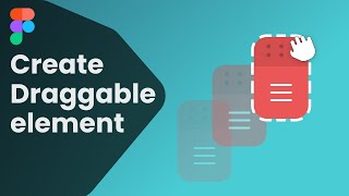 Make draggable element in figma [upl. by Etterual]