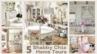 5 Awesome Shabby Chic Home Tour 💝 [upl. by Iaj]