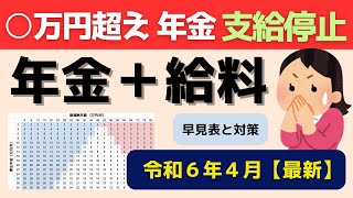 【2024年4月最新】在職老齢年金の支給停止額の早見表。年金カットを回避する対策と注意点を解説【令和6年加給年金改正】 [upl. by Evania894]