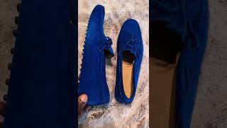 Unboxing new Tod’s blue sued driving loafers tods mensfashion unboxingvideo style [upl. by O'Connor]