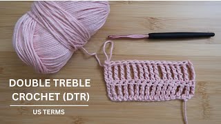 DoubleTreble Crochet DTR  How to Increase and Decrease [upl. by Alleusnoc]