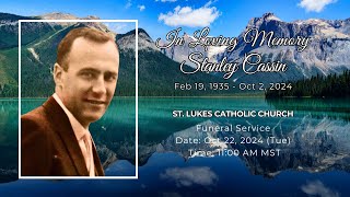 Stanley Cassin  Funeral Service Live Stream [upl. by Dorine]