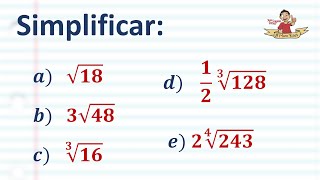 Simplificar radicales Explicación a detalle [upl. by Martreb344]