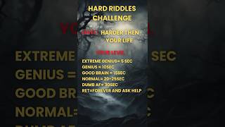 The Hardest Riddle Yet 🧠 Can You Solve It riddlechallenge shorts viralshorts reels quiz [upl. by Dahraf]